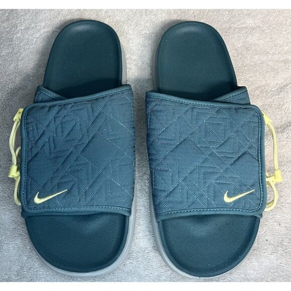 Size 10 Nike Asuna 2 x Future  Movement Mineral Teal Sequoia Slides FB9762 300 main image 8